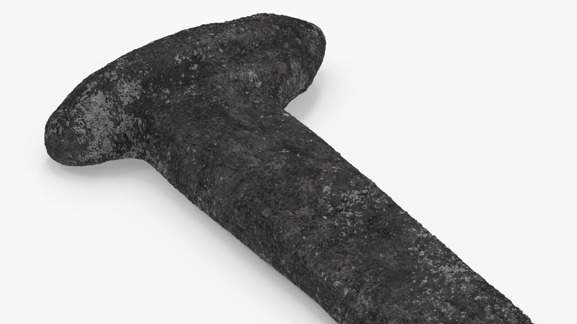 Rustic Hand Forged Nail 3D model preview