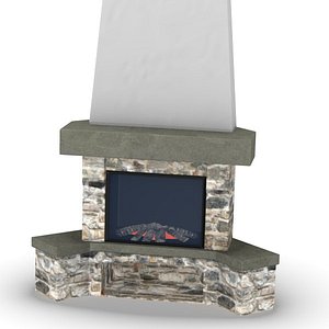 fireplace 3d model