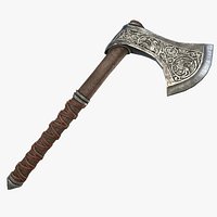 Fantasy Axe RPG Francisca Francesca Axe Throwing Broadaxe Broad Bearded Boarding Axe Viking Hand Ax