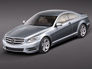 mercedes cl 2011 luxury 3d 3ds