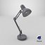 3D Desk Lamp Flexo Titanium Gray