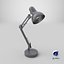 3D Desk Lamp Flexo Titanium Gray