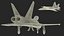Iranian Aircraft HESA Saeqeh without Arm Rigged for Maya 3D