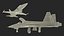 Iranian Aircraft HESA Saeqeh without Arm Rigged for Maya 3D