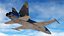 Iranian Aircraft HESA Saeqeh without Arm Rigged for Maya 3D