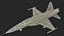 Iranian Aircraft HESA Saeqeh without Arm Rigged for Maya 3D