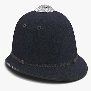 3D British Bobby Helmet Fur