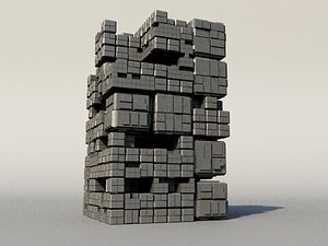 maya sci fi box building