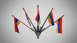Wall Mount Flags 5 Of Armenia