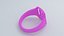 Candy Pink Plastic Number 21 Ring
