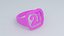 Candy Pink Plastic Number 21 Ring