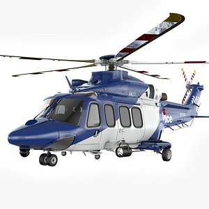 AW139 VIKTORIA POLICE L2134 3D model