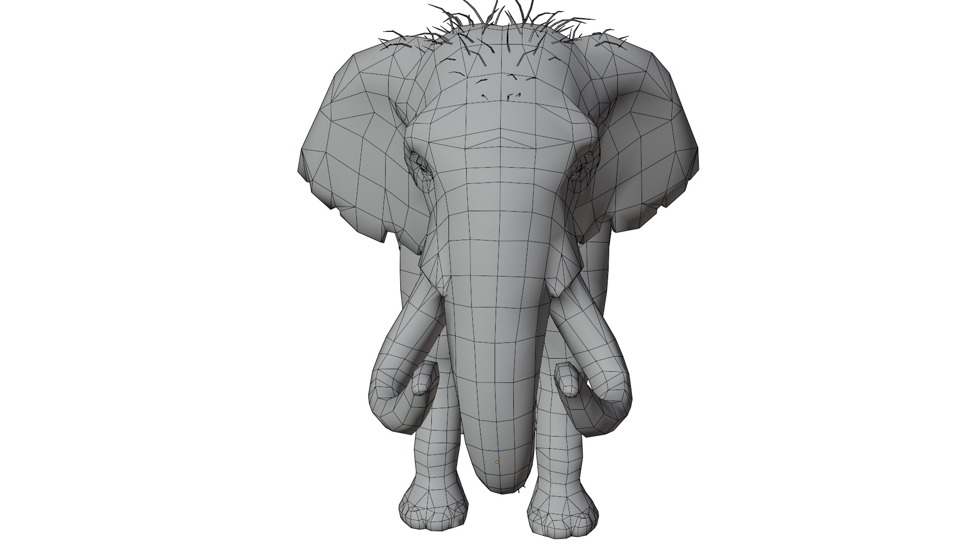 3D Elephant Rigged - TurboSquid 2198326