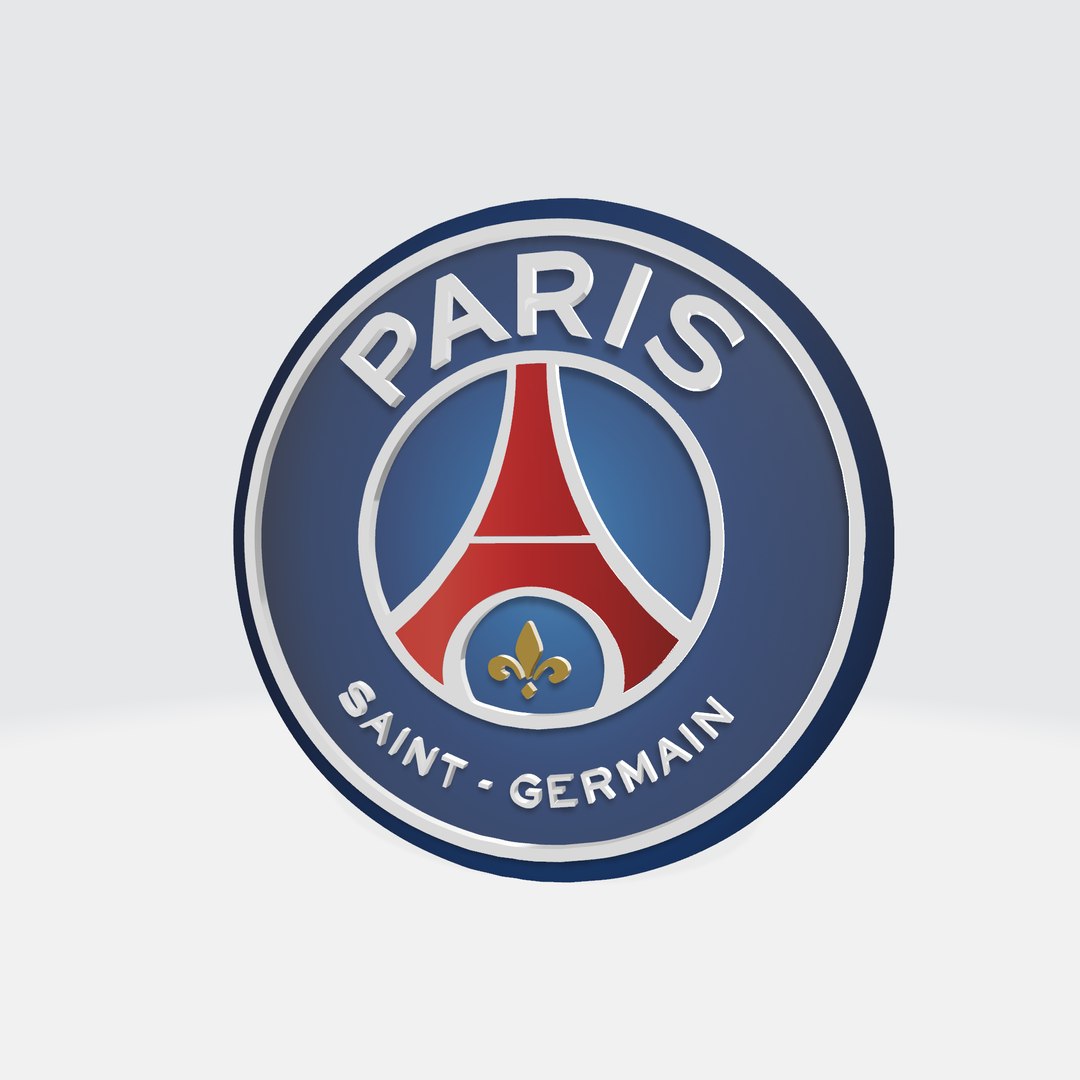 PSG PARIS SAINT-GERMAIN FOOTBALL CLUB 3D LOGO MODEL 3D model ...