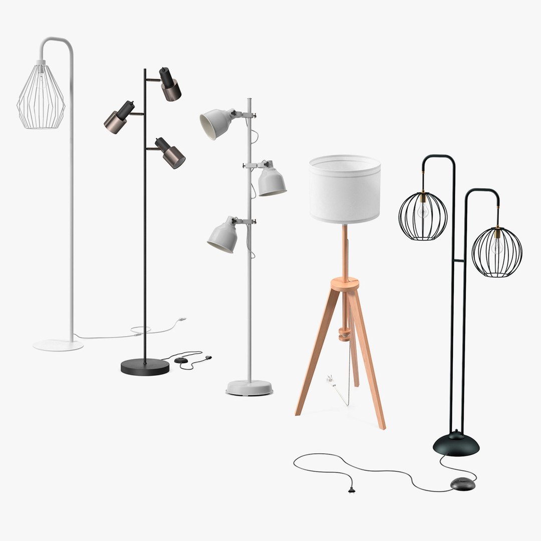 Floor Lamps Collection 3 3D model preview
