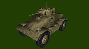 armored car aec 3D model