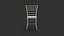 Event Chiavari Chairs Silver 3D