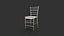 Event Chiavari Chairs Silver 3D