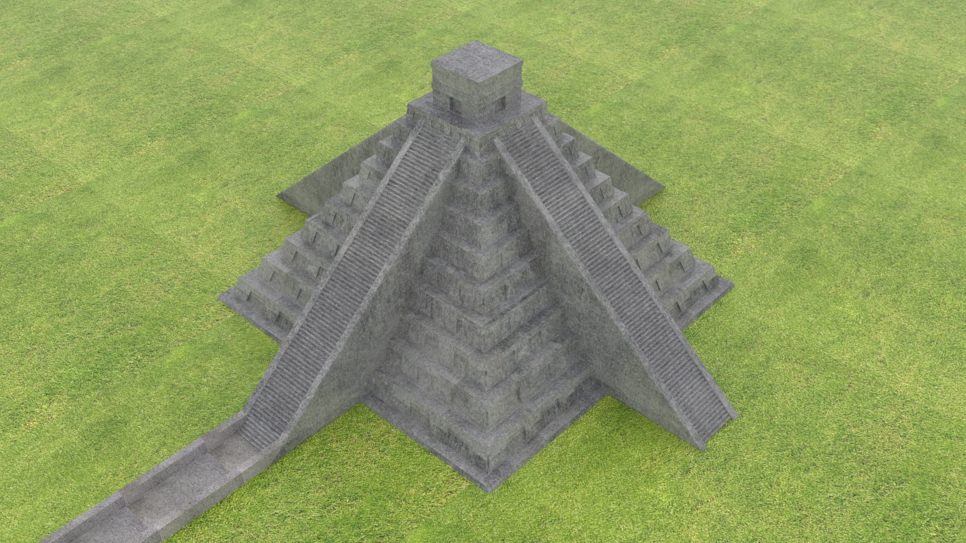 Chichen Itza Pyramid model https://p.turbosquid.com/ts-thumb/nY/LcrW2e/CZ/chichenitzamayanpyramid11/jpg/1656419019/1920x1080/fit_q87/d25bc4e6efb461f6f74d9235556163342ad72cea/chichenitzamayanpyramid11.jpg