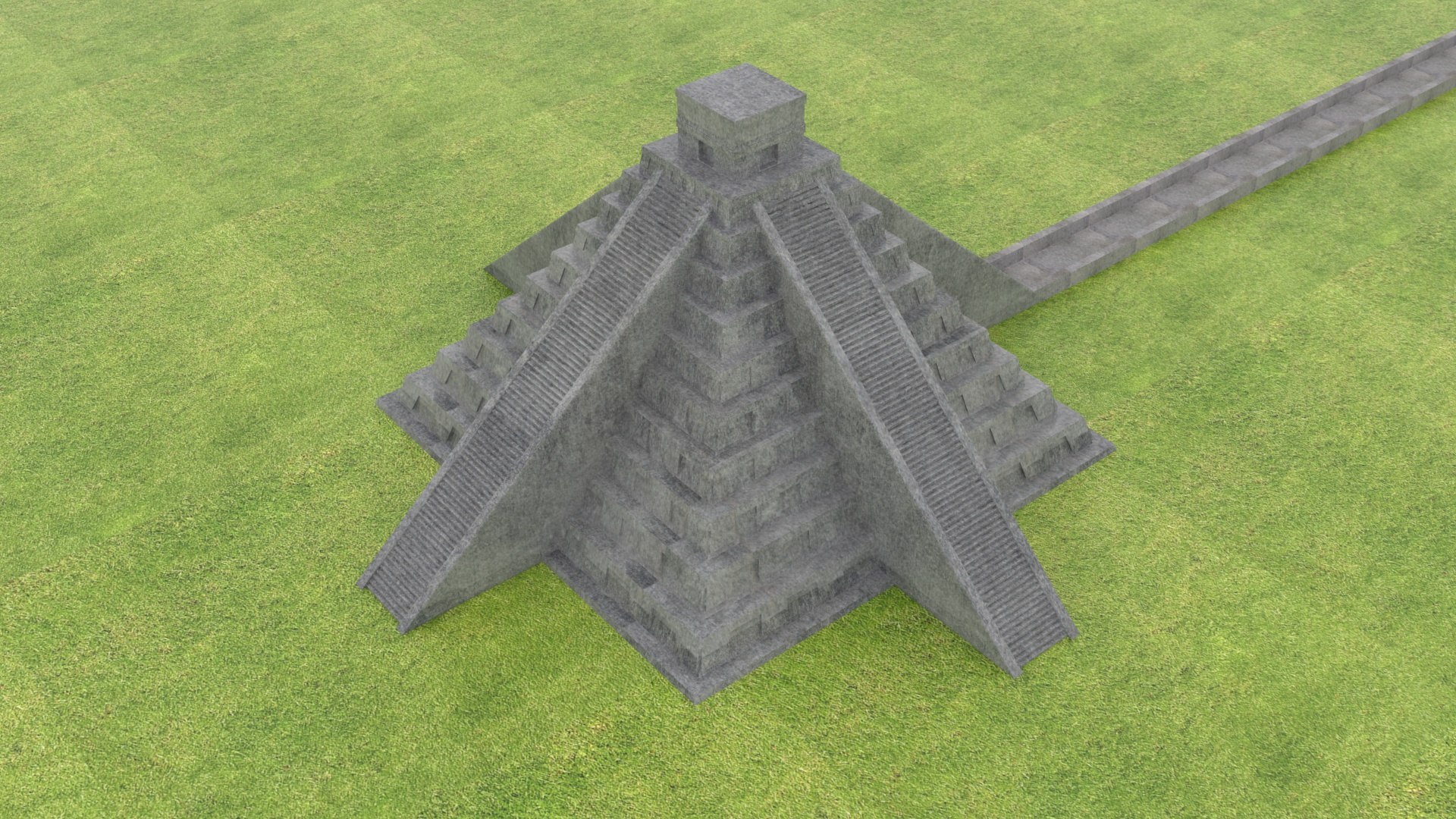 Chichen Itza Pyramid model https://p.turbosquid.com/ts-thumb/nY/LcrW2e/Mh/chichenitzamayanpyramid13/jpg/1656419020/1920x1080/fit_q87/5cfbc0feee0dbb0030e9b78ac74221355626b693/chichenitzamayanpyramid13.jpg