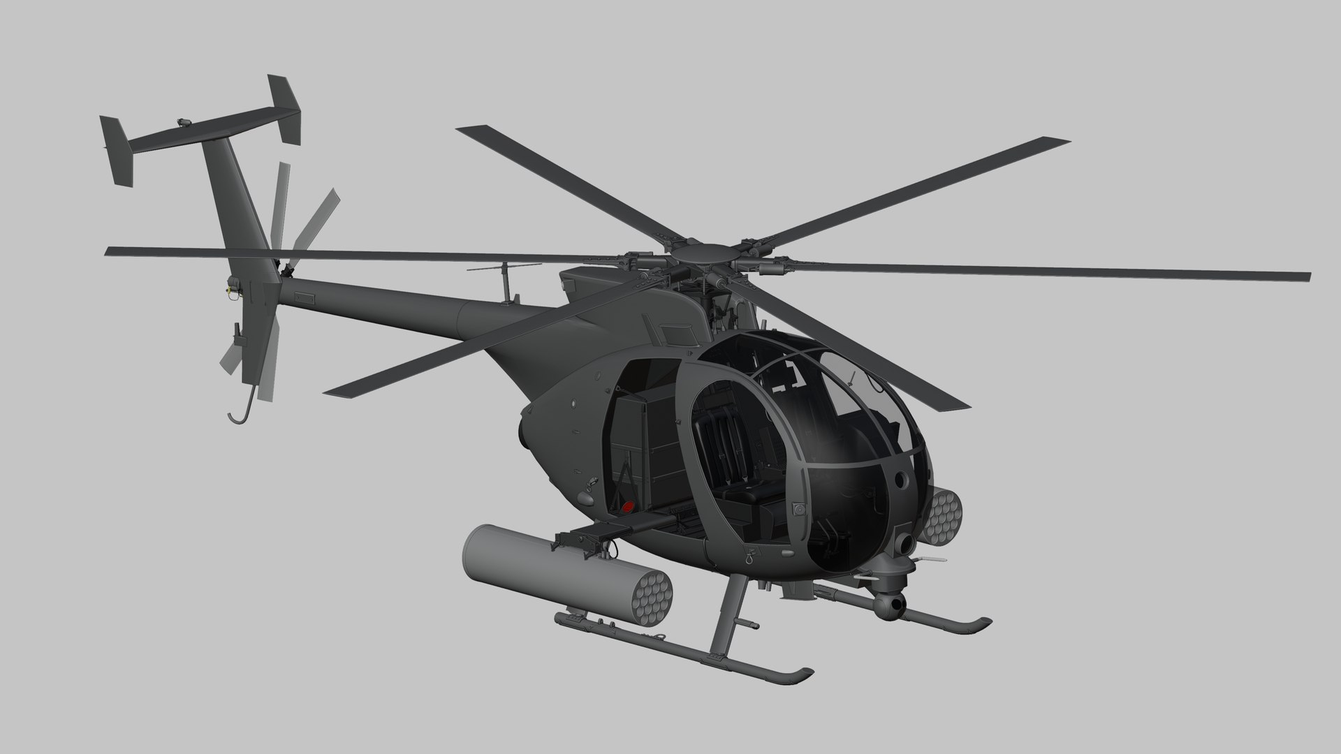 MD Helicopters MH-6 Little Bird 3D Model - TurboSquid 2332002