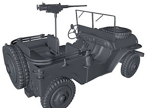dxf willys army jeep