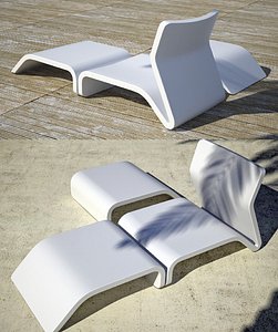 Clip chair+table