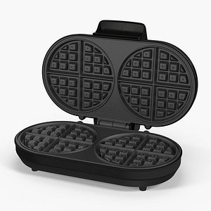 double waffle maker 3D