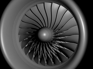 engine aircraft 3d model