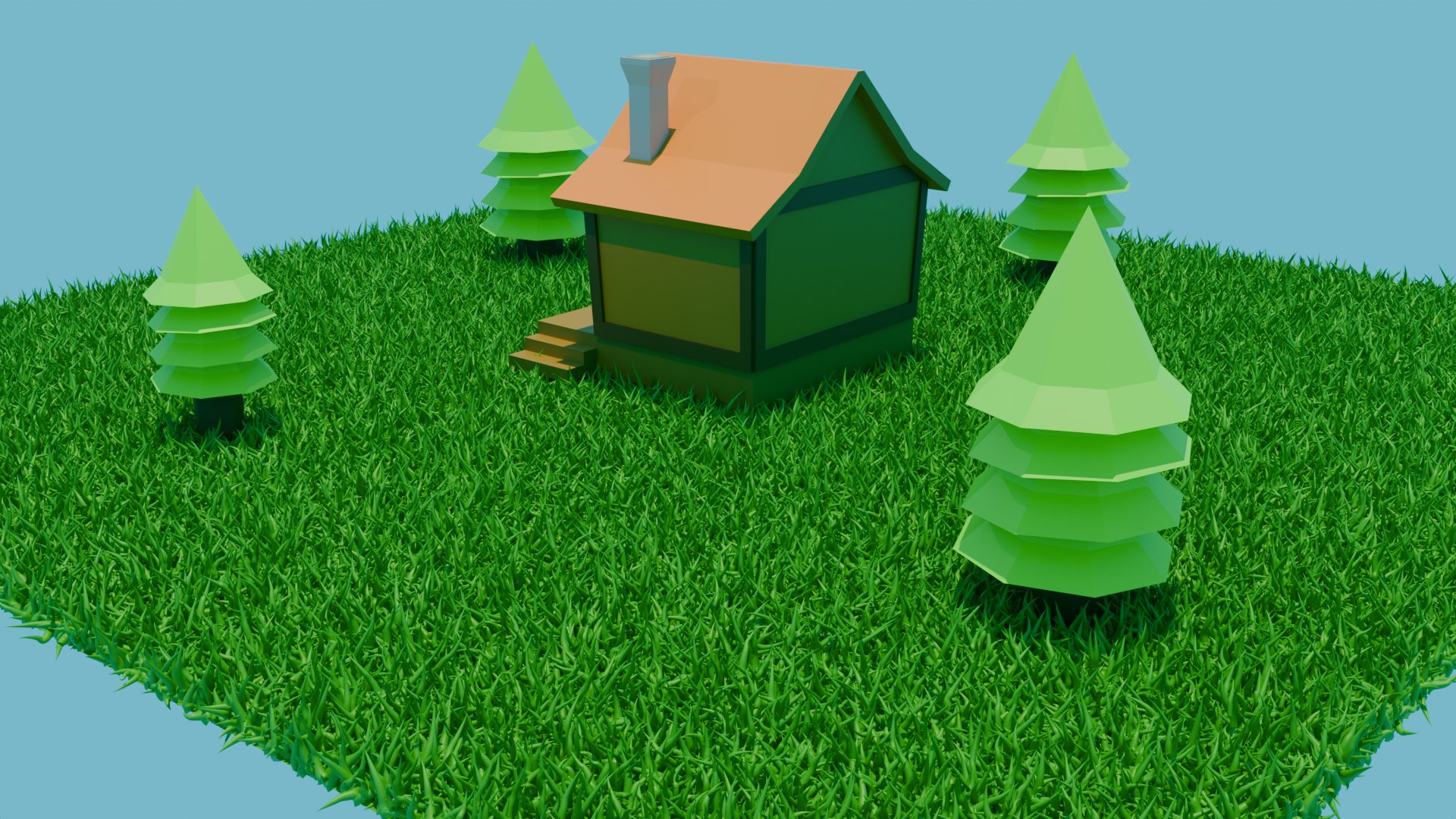 Low Poly House 3D - TurboSquid 2342781