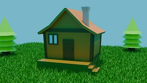Low poly house