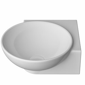 Wall Hung round shape corner Wash Basin