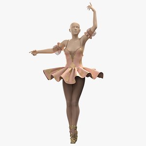 female ballerina outfit with texture and smart material