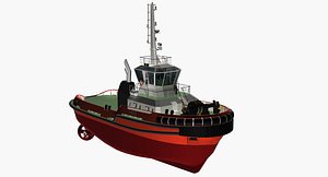 3d model t-rex harbor tug