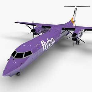 3D Flybe Bombardier DHC-8 Q400 Dash 8 L1503 model
