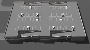 Parking garage building 25-17 3D model