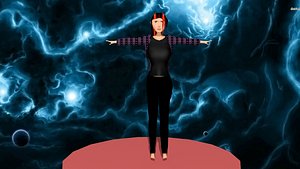 3D woman jacket model