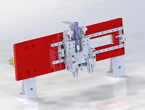 cylinder clamping mechanism 3D model