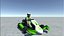 Low Poly Kart With Player - 14