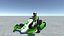 Low Poly Kart With Player - 14