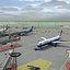 3d international airport vehicles planes model
