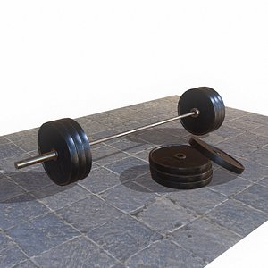 Barbell lowpoly PBR