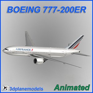 3d model of boeing 777-200er