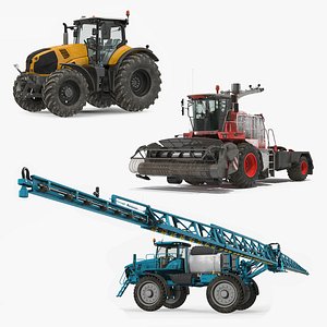 Farm Vehicles 3D Models Collection