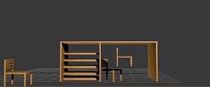 table chears 3d model