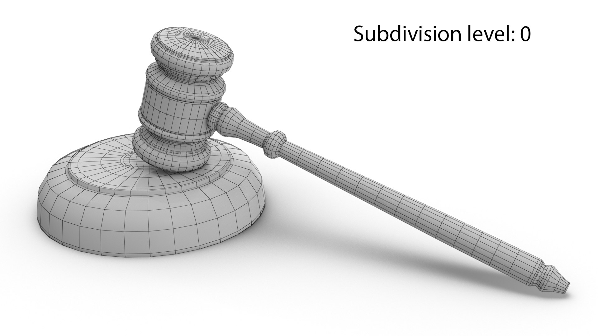 Gavel Mallet 3D Model TurboSquid 1690312