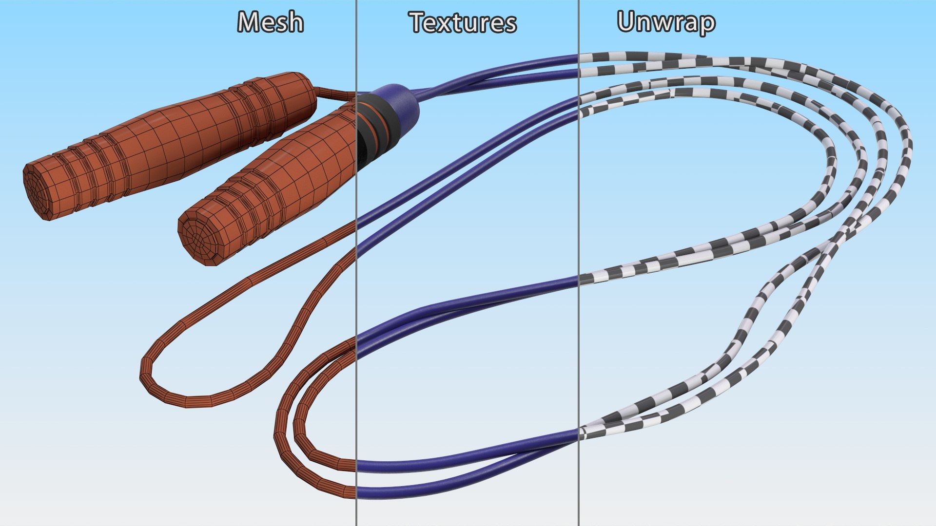 3D model Weighted Speed Skipping Rope Nike TurboSquid 2144566