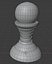 Juego de ajedrez de madera PBR