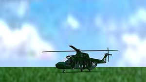military helicopter 3D