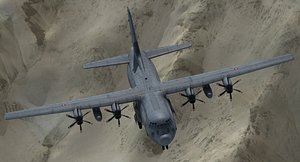 3d model of c130j transport